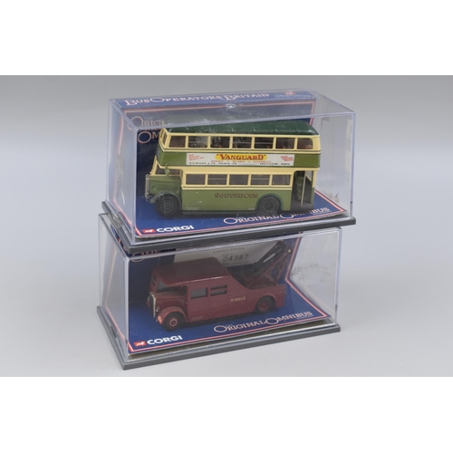 475 - Five Corgi Limited Edition Bus Operators in Britain 1:76 Scale Die Cast Buses To Include Stagecoach ... 