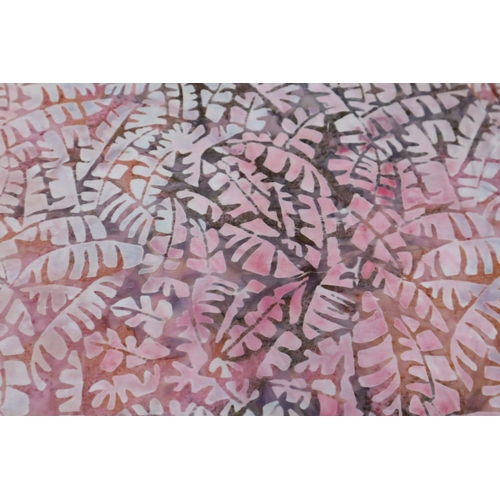 578 - Three reems of Good Quality Material to include Approx 8ft of Pink and White leaf pattern, Approx 7f... 