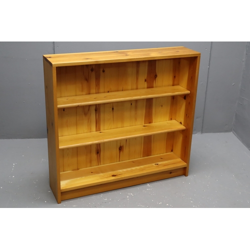 550 - Nice Quality Solid Pine Four Tier Bookshelf Display Unit approx 36