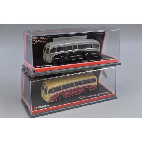 476 - Five Corgi Original Omnibus Limited Edition 1:76 Scale Die Cast Buses To Include AEC 6641T Trolleybu... 