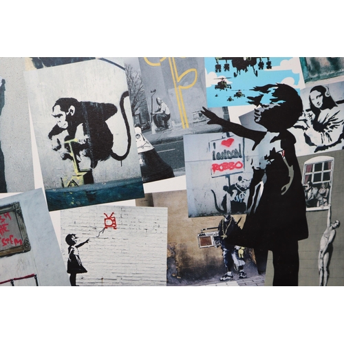 582 - Banksy's Artwork on a Large Canvas (35