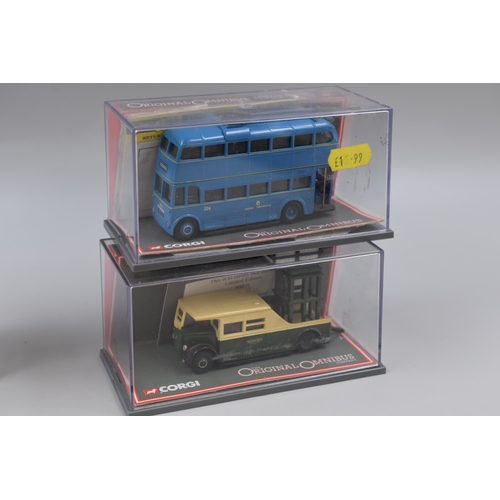 482 - Five Corgi Original Omnibus Limited Edition 1:76 Scale Die Cast Buses To Include MCW Orion, Bedford ... 