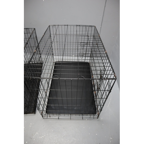 585 - Two Medium/Large Dog Cages