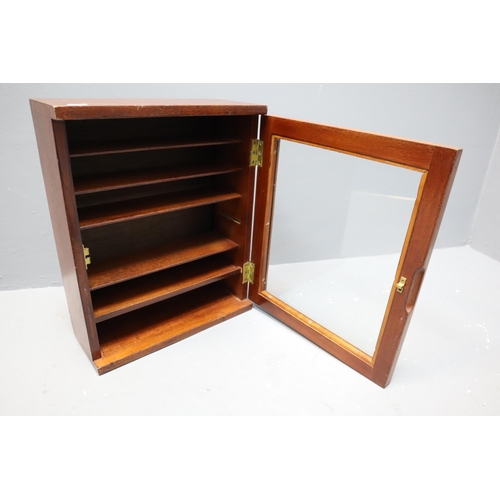 377 - Small Four Shelved Wooden Display Cabinet (22 1/2