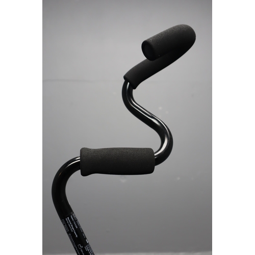 596 - Lightweight Medical Strong Arm Comfort Walking Stick with Height Adjustment