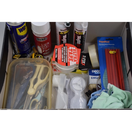 612 - Mixed Selection including WD-40, Scissors, Supabond, Pencils and More