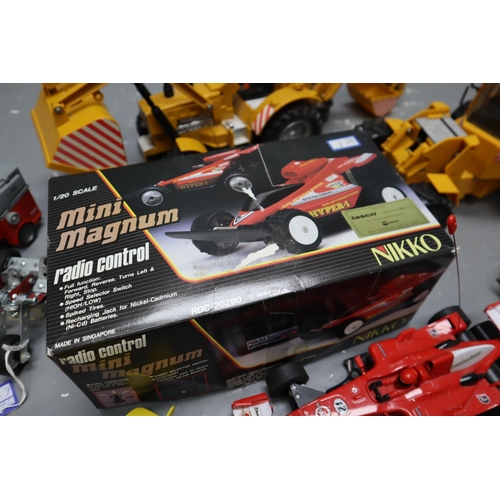 691 - Collection of Various Battery Operated And Remote Controlled 'Nikko' Mini Magnum vehicles, All Untes... 