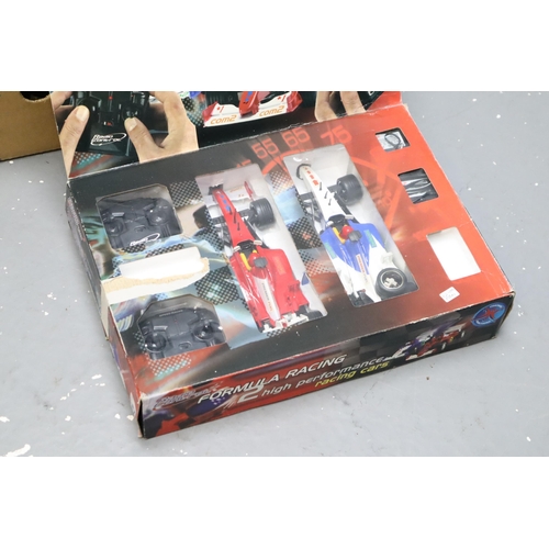 698 - Large Collection of Scaclextric Track with 1 Jaguar Scalextric Car Plus a Boxed Radio Control Racing... 