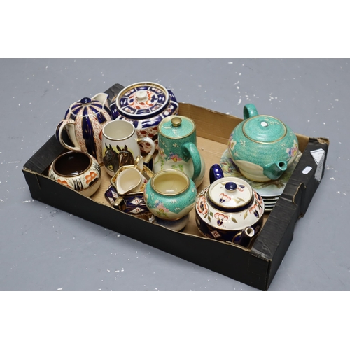 735 - Box of Ceramics to Include Plates, Teapots and More, Makes Such as Sadler and Sudlows (Some a/f)