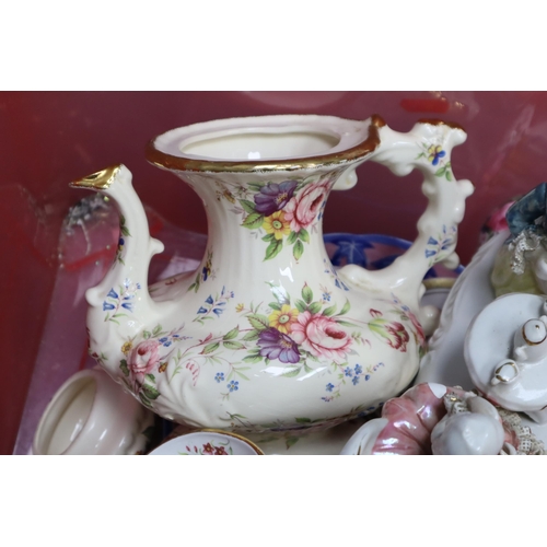 712 - Large Selection of Ceramics to Include Teapots, Sugar Bowls, Milk Jugs, Small Trinket Box and More (... 