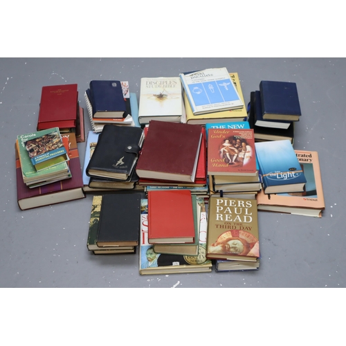 713 - Large Selection of Religious Books Including Bible Commentary, Picture Archive of The Bible, The Glo... 