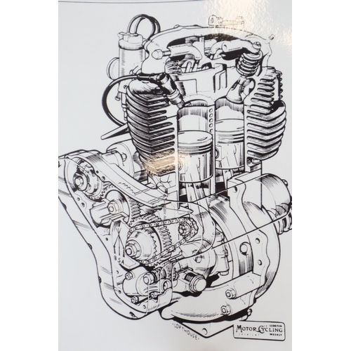 430 - BSA Engine models A7 and A10 service sheet, swinging arm frame, clutch and front chaincase, four spe... 