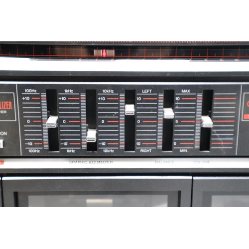 503 - SHARP Integrated Stereo Music System SG-44 with Pair of Speakers (Powers On When Tested)