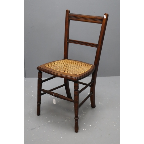 512 - Edwardian Cane Seated Chair (35