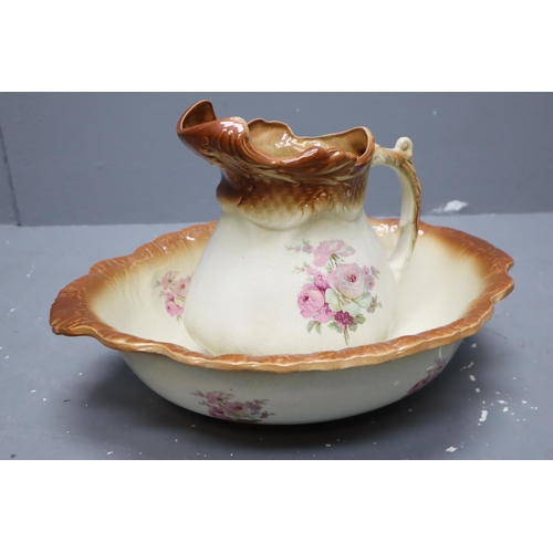 660 - Vintage Wash Bowl and Jug Set