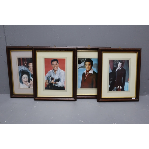 662 - Four Framed and Glazed Pictures of Elvis Presley (16