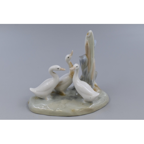 273 - NAO by LLadro Three Geese Porcelain Figure, approx 4