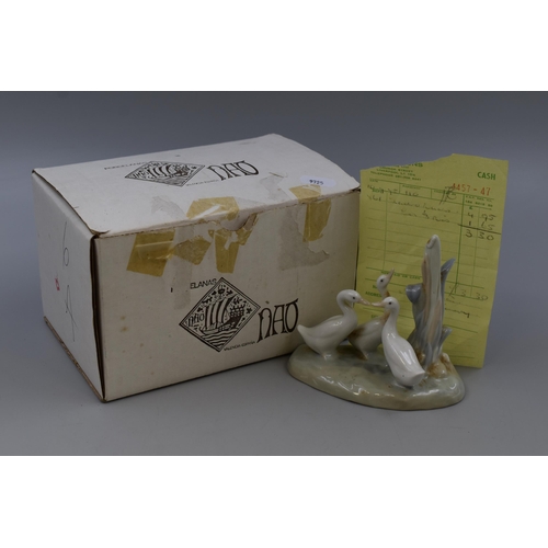 273 - NAO by LLadro Three Geese Porcelain Figure, approx 4