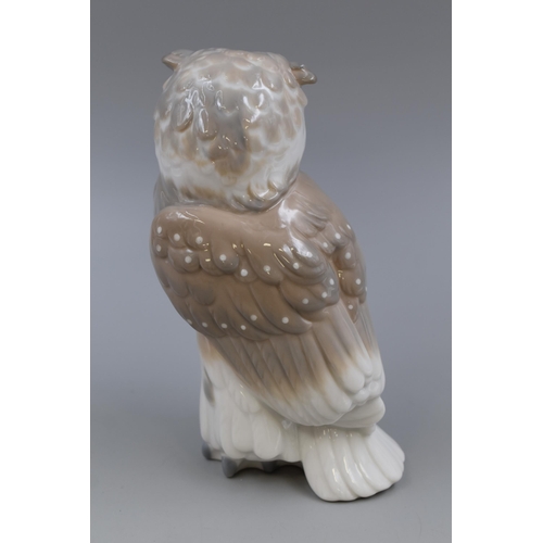 282 - Nao By LLadro Porcelain Owl Figure ( Buho Chico ) Approx 7