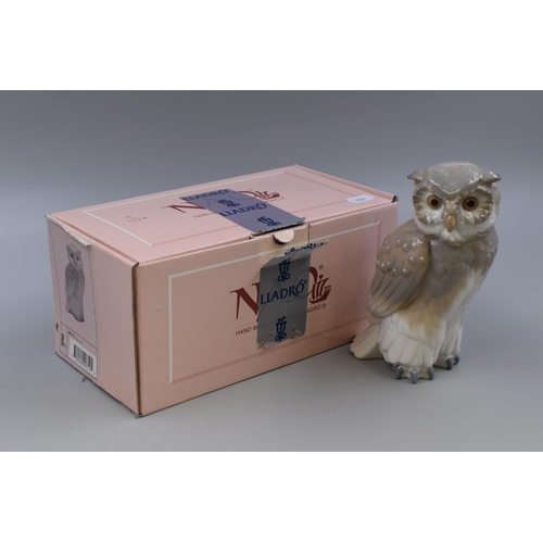 282 - Nao By LLadro Porcelain Owl Figure ( Buho Chico ) Approx 7