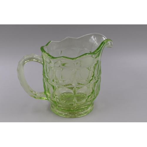 286 - Large Uranium Glass Jug (5.5