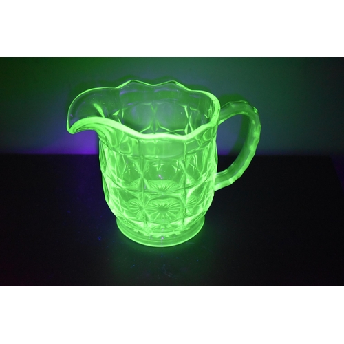 286 - Large Uranium Glass Jug (5.5