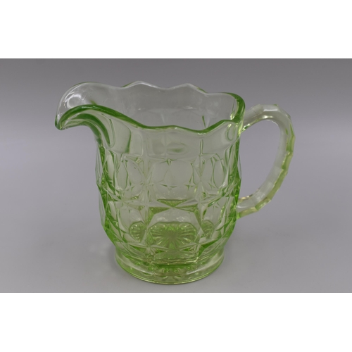 286 - Large Uranium Glass Jug (5.5