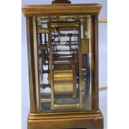 195 - Stunning Antique French Repeater Carriage Clock by Benetfink and Co London made in Paris In Solid Br... 