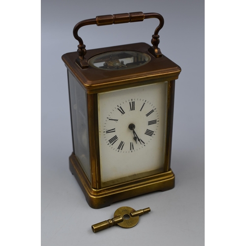 195 - Stunning Antique French Repeater Carriage Clock by Benetfink and Co London made in Paris In Solid Br... 