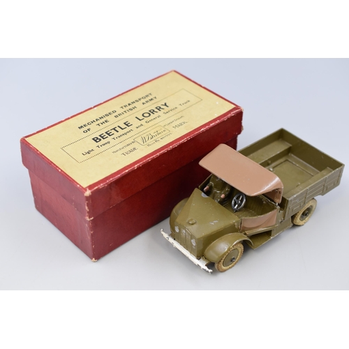 292 - Rare 'Britains' Die-Cast Vintage 'Beetle Lorry' Light Troop Transport and General Service Truck Of T... 