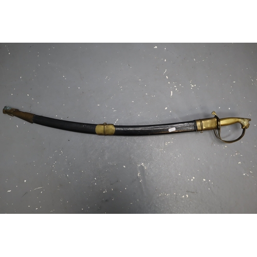 314 - An Antique Indian Cavalry Sword, Approx 37