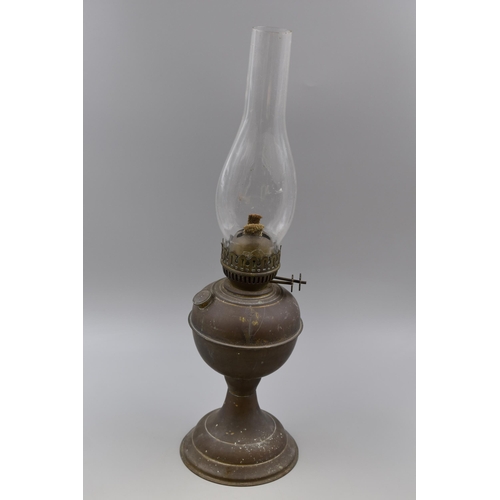 321 - Vintage Oil Lamp complete with Chimney (Height 20