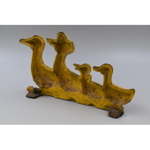 325 - Cast Metal Duck themed Door Stop (12