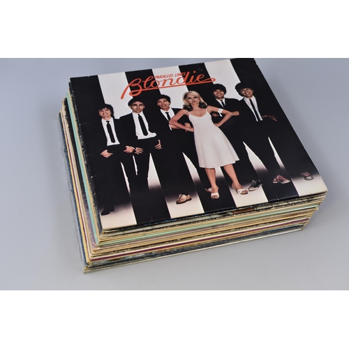 468 - Collection of Sixteen Various 1970's Vinyl LP's to Include, Blondie ( Parallel Lines, CDL 1192 ) Nei... 