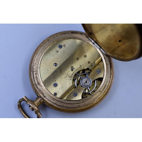 73 - A Vintage Brass Pocket Watch (AF)