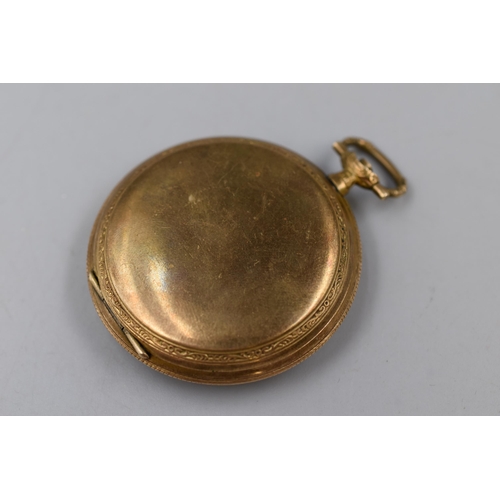 73 - A Vintage Brass Pocket Watch (AF)