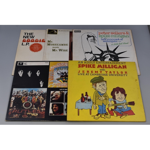 473 - Selection of Five Comedy TV Theme Vinyl LP's to Include, An Adult Entertainment, Spike Milligan with... 