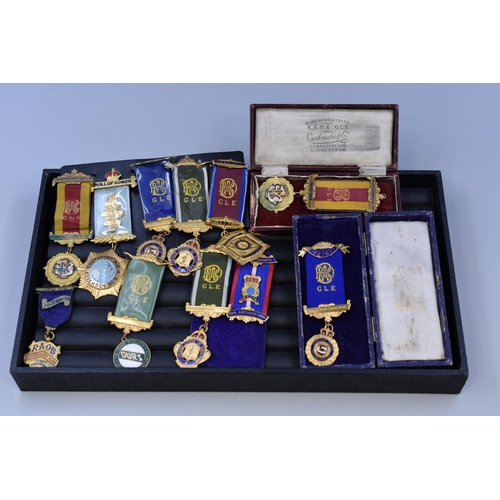 237 - A Selection of Royal Order of Antediluvian Buffaloes Medals To Include Mount Pleasant Lodge, Southpo... 