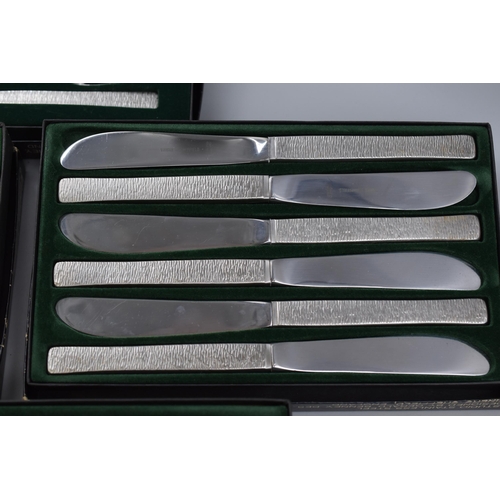 350 - Five Boxed Sets of Viners Cutlery (6 Per set)