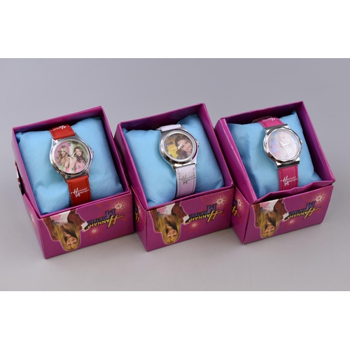 103 - Three Boxed Girl's Hannah Montana Quartz Watches