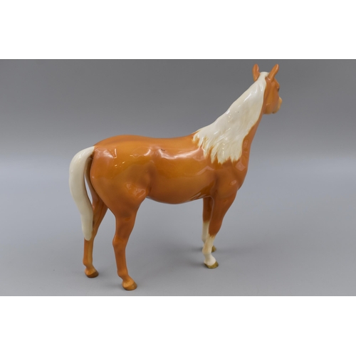 247 - Beswick Palamino Horse Figure (19.5cms Tall) in Gloss Finish