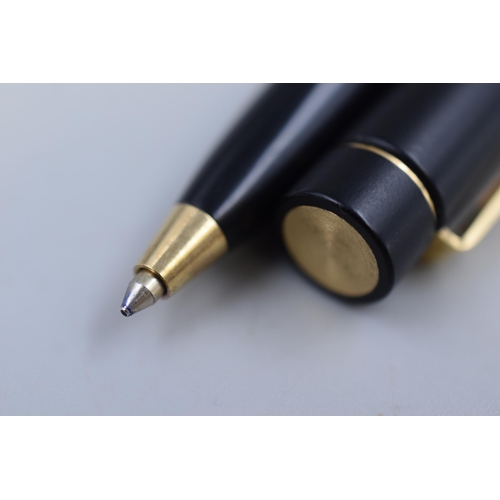 251 - A Sheaffer Gold and Black Tone Ball Point Pen, In Presentation Box