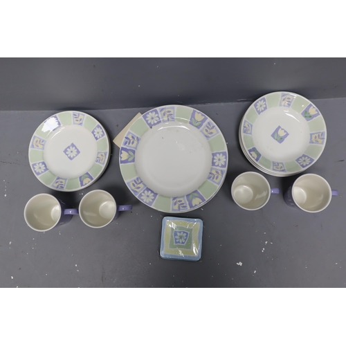 361 - 16 piece dinner set, 4 mugs, 4 dinner plates, 4 side plates, 4 bowls (boxed as new)