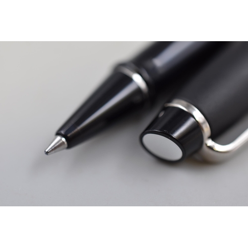 252 - A Waterman Black and Silver Tone Ball Point Pen, In Presentation Box