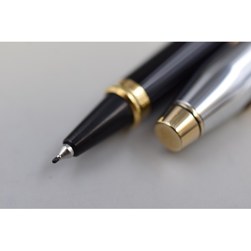 253 - A Cross Silver and Gold Tone Ball Point Pen, In Presentation Box