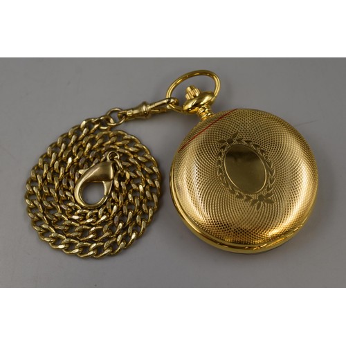 106 - Mechanical Movement Pocket Watch with Chain