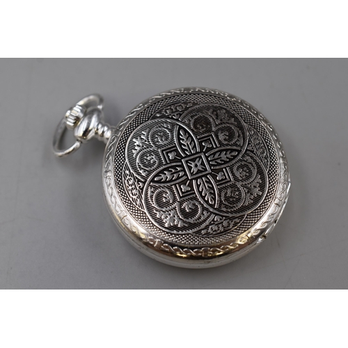 109 - Gentry Silver Plated Mechanical Pocket Watch