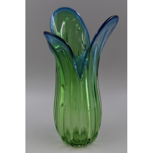 380 - Mid-Century Murano Styled Glass Vase (10 1/2