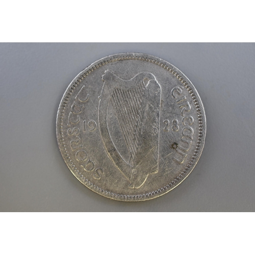 154 - A 1928 Silver Irish Shilling