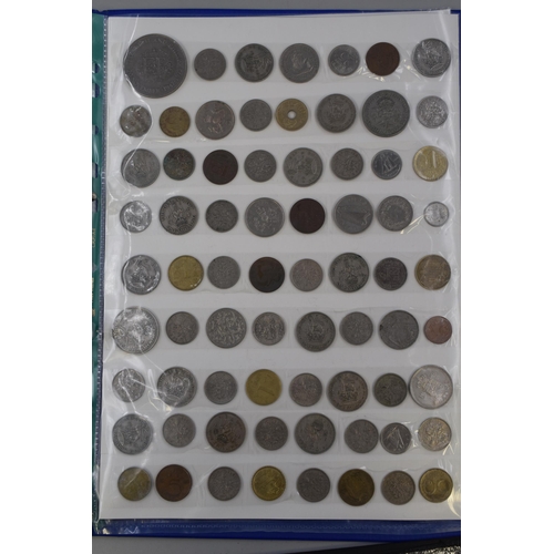 162 - A Folder Containing Approx 200 UK and Worldwide Coins